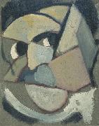 Theo van Doesburg Abstract portrait. oil